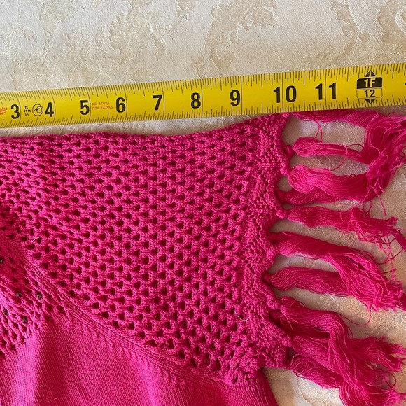 ANTTHONY MARK HANKINS ORIGINAL New 100% Cotton Crochet Fuchsia Sweater, 3X - Picture 13 of 14